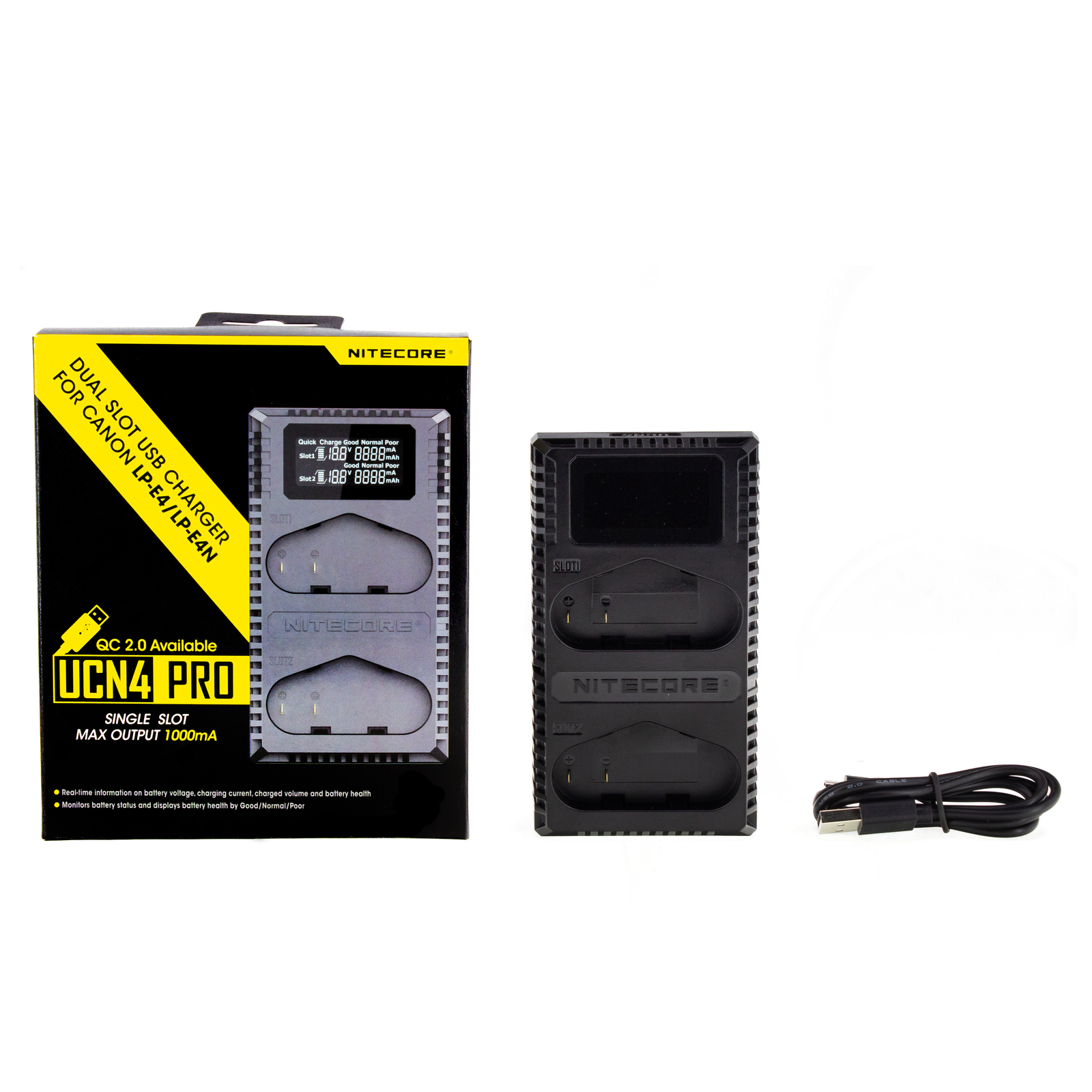 Зарядное устройство для аккумулятора для камеры Nitecore UCN4 Pro / 19457 — фото 5
