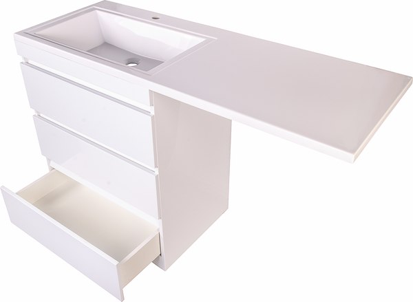 Купить Тумба с умывальником Symbolite Даллас 130 Люкс Plus 3 ящика + Даллас 130x48.2 в Борисове