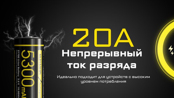 Аккумулятор Nitecore NL2153HPi / 802