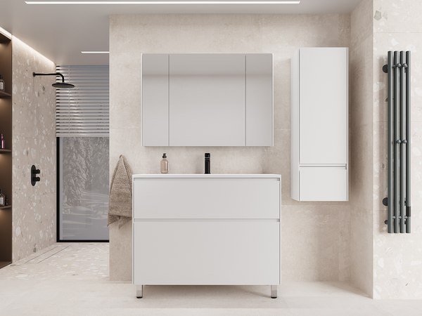 Купить Тумба с умывальником Symbolite Лима 100 Line Plus 2 ящика + Line 100x48 в Витебске