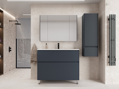 

Тумба с умывальником, Лима 100 Line Plus 2 ящика + Line 100x48