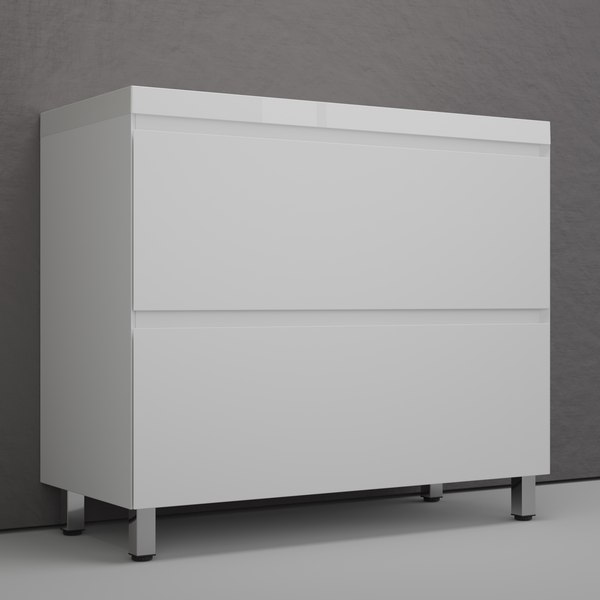 Купить Тумба с умывальником Symbolite Манхэттен 100 Plus 2 ящика + Line 100x48 в Солигорске