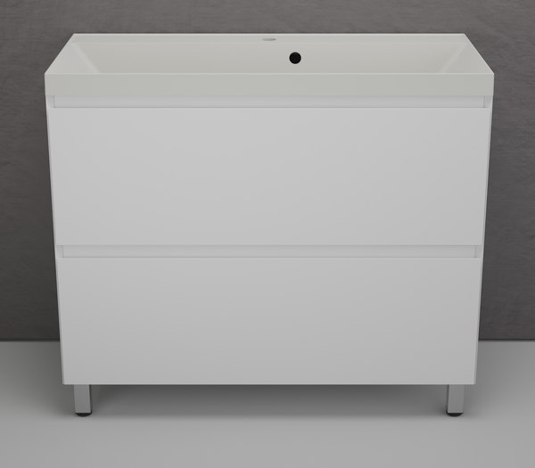 Тумба с умывальником Symbolite Манхэттен 100 Plus 2 ящика + Line 100x48