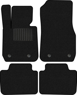 Комплект ковриков для авто Alicosta 0149_1_PR-6 для BMW 3 V/VI F30/F31/F80/ 2011-2019 (ворс, черный) - 