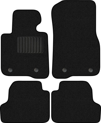 Комплект ковриков для авто Alicosta 0155_1_PR-6 для BMW 4-Series I купе/F32 2013-2020 (ворс, черный) - 