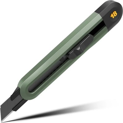 Нож пистолетный Deli Soft Touch / EHT4018L (зеленый) - 