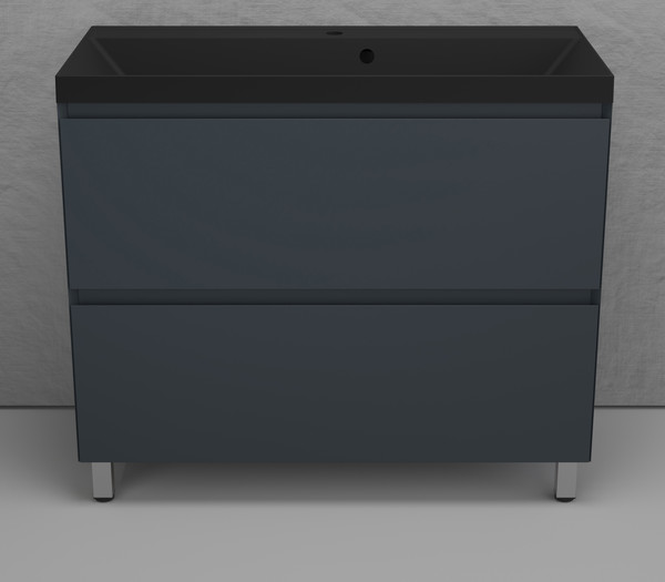 Тумба с умывальником Symbolite Манхэттен 100 Plus 2 ящика + Line 100x48