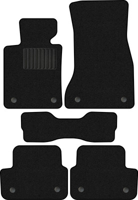 Комплект ковриков для авто Alicosta 0174_1_PR-6 для BMW 5-Series VII седан/G30/F90 2016-н.в. (ворс, черный) - 