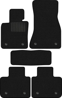 Комплект ковриков для авто Alicosta 1946_1_PR-6 для BMW 6 Gran Turismo I лифтбек/G32 2017-н.в. (ворс, черный) - 