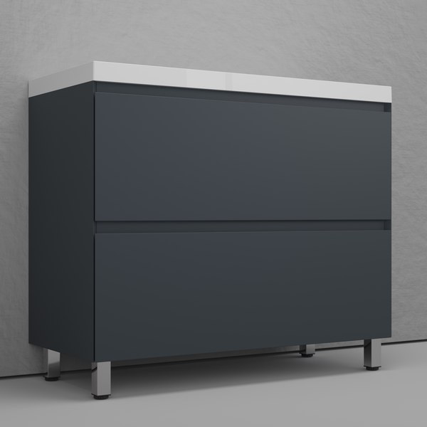 Купить Тумба с умывальником Symbolite Манхэттен 100 Plus 2 ящика + Line 100x48 в Могилеве