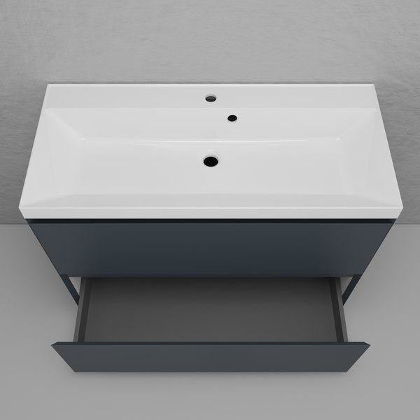 Купить Тумба с умывальником Symbolite Манхэттен 100 Plus 2 ящика + Line 100x48 в Борисове