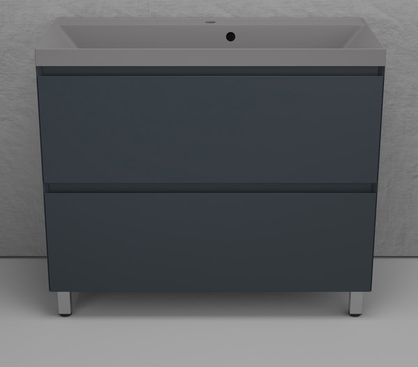 Тумба с умывальником Symbolite Манхэттен 100 Plus 2 ящика + Line 100x48