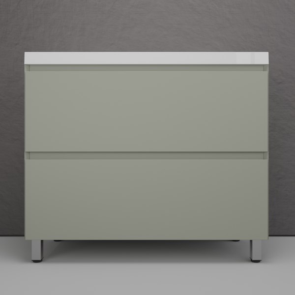 Купить Тумба с умывальником Symbolite Манхэттен 100 Plus 2 ящика + Line 100x48 в Борисове