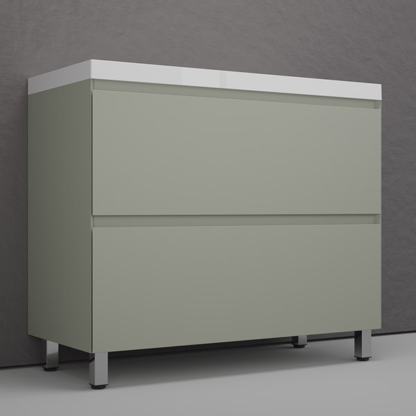 Купить Тумба с умывальником Symbolite Манхэттен 100 Plus 2 ящика + Line 100x48 в Борисове