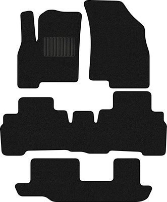 Комплект ковриков для авто Alicosta 2208_1_PR-6 для Chery Tiggo 8 Pro E+ I SUV +3ряд 2023-н.в. (ворс, черный) - 