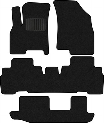 Комплект ковриков для авто Alicosta 2210_1_PR-6 для Chery Tiggo 8 Pro Max I SUV 5дв +3ряд 2023-н.в. (ворс, черный) - 