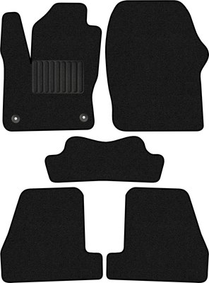 Комплект ковриков для авто Alicosta 0356_1_PR-6 для Ford Focus III лифтбек 2010-2014 (ворс, черный) - 