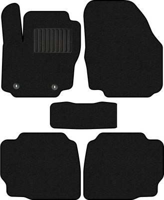 Комплект ковриков для авто Alicosta 0367_1_PR-6 для Ford Mondeo IV BD/BE/BG 2007-2015 (ворс, черный) - 