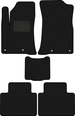 Комплект ковриков для авто Alicosta 1617_1_PR-6 для Geely Atlas II SUV/FX11 2023-н.в. (ворс, черный) - 