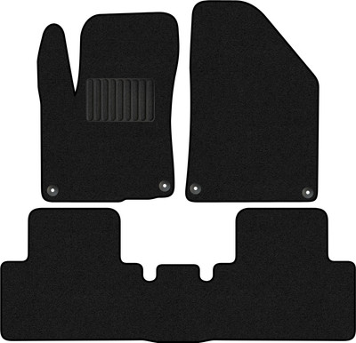 Комплект ковриков для авто Alicosta 2224_1_PR-6 для Geely Atlas Pro I SUV/NL-3.3BT.3BY) 2019-н.в. (ворс, черный) - 