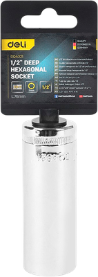 Головка слесарная Deli Торцевая шестигранная / EDQ4321 - 