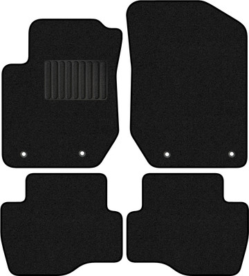 Комплект ковриков для авто Alicosta 2225_1_PR-6 для Geely LC Cross GX 2 I хэтчбек 5дв 2011-н.в. (ворс, черный) - 