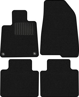 Комплект ковриков для авто Alicosta 2258_1_PR-6 для Honda Accord X седан/CV 2019-2022 (ворс, черный) - 