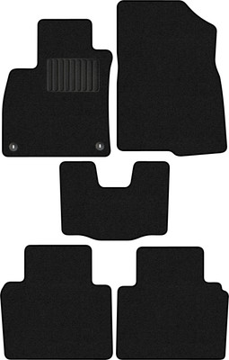 Комплект ковриков для авто Alicosta 2259_1_PR-6 для Honda Accord XI седан/СY 2022-н.в. (ворс, черный) - 