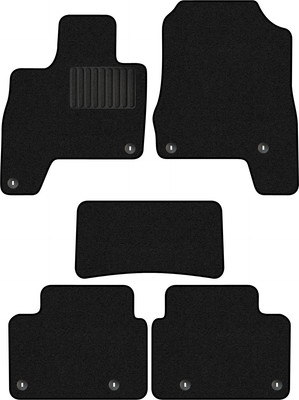 Комплект ковриков для авто Alicosta 2264_1_PR-6 для Honda Clarity II седан/ZC5/ZC4 2015-н.в. (ворс, черный) - 