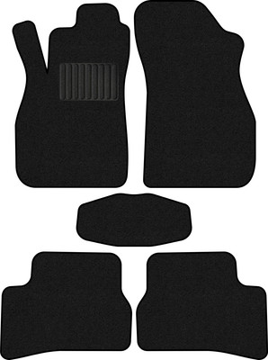 Комплект ковриков для авто Alicosta 2272_1_PR-6 для Hyundai Accent седан/LC 1999-2012 (ворс, черный) - 