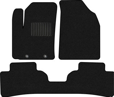 Комплект ковриков для авто Alicosta 2275_1_PR-6 для Hyundai Creta II SUV/SU2 2020-н.в. +задний ряд (ворс, черный) - 