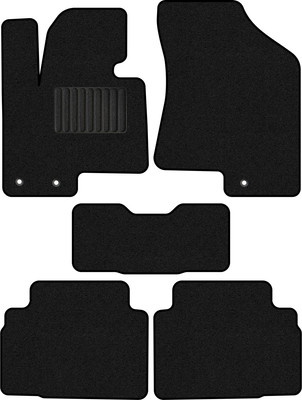 Комплект ковриков для авто Alicosta 0489_1_PR-6 для Hyundai ix35 I SUV/LM 2010-2015 (ворс, черный) - 