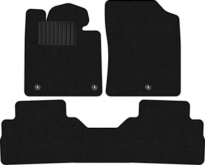 Комплект ковриков для авто Alicosta 1688_1_PR-6 для Hyundai Santa Fe IV SUV 5 мест 2021-н.в. (ворс, черный, задний ряд) - 