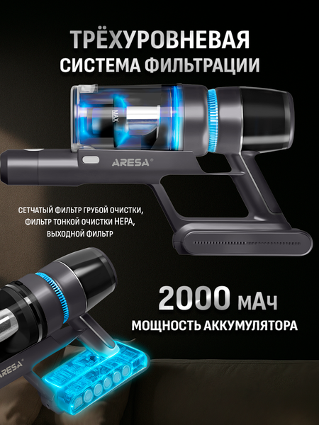 Купить Вертикальный пылесос Aresa AR-4502  