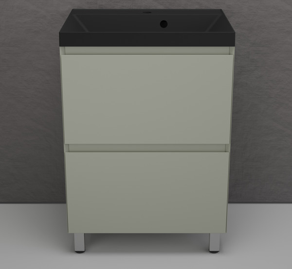 Тумба с умывальником Symbolite Манхэттен 60 Plus 2 ящика + Asti 60x45