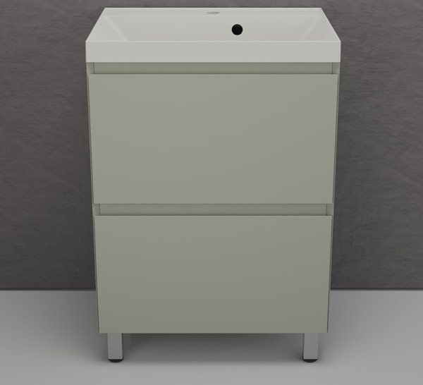 Тумба с умывальником Symbolite Манхэттен 60 Plus 2 ящика + Asti 60x45