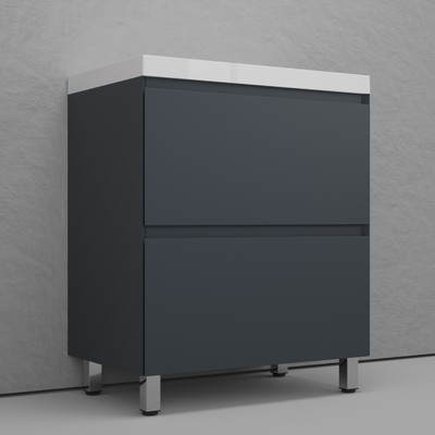 

Тумба с умывальником, Манхэттен 70 Plus 2 ящика + Asti 70x45