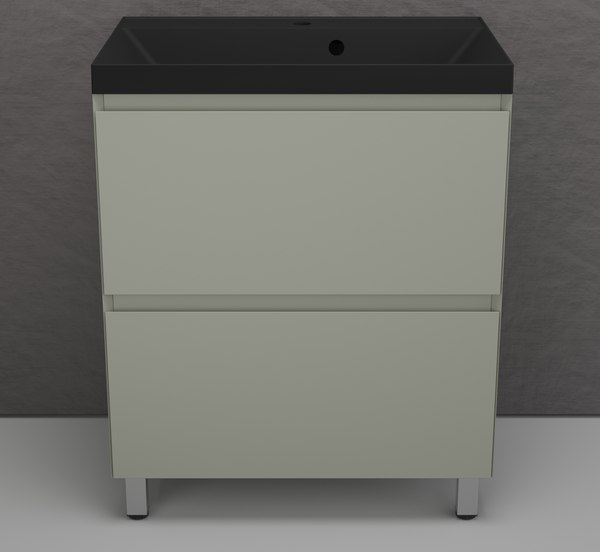Тумба с умывальником Symbolite Манхэттен 70 Plus 2 ящика + Asti 70x45