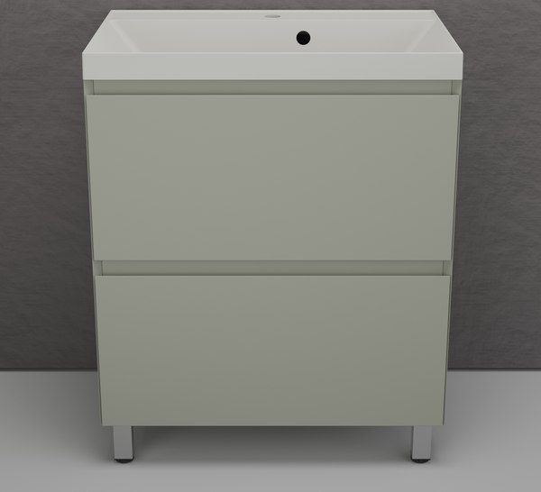 Тумба с умывальником Symbolite Манхэттен 70 Plus 2 ящика + Asti 70x45