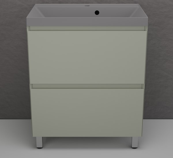 Тумба с умывальником Symbolite Манхэттен 70 Plus 2 ящика + Asti 70x45