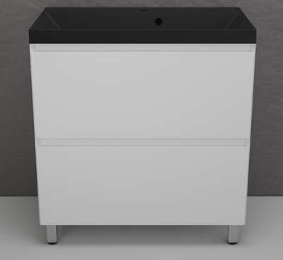 

Тумба с умывальником, Манхэттен 80 Plus 2 ящика + Asti 80x45