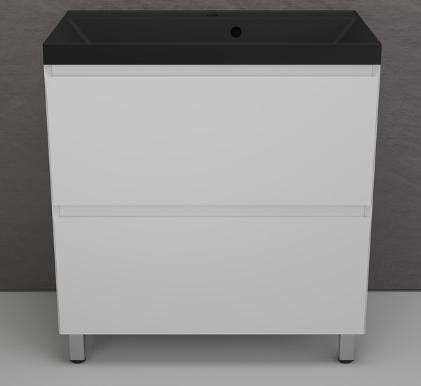 Тумба с умывальником Symbolite Манхэттен 80 Plus 2 ящика + Asti 80x45