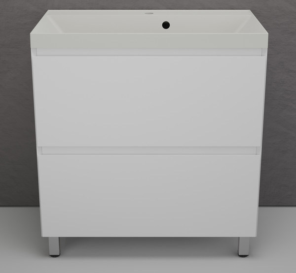 Тумба с умывальником Symbolite Манхэттен 80 Plus 2 ящика + Asti 80x45