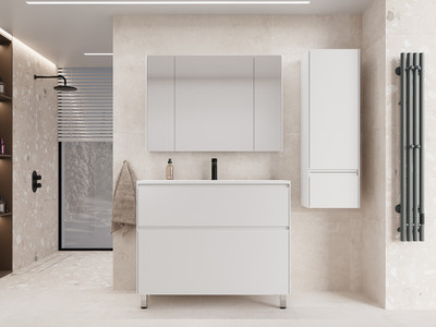 

Тумба с умывальником, Лима 100 Line Plus 2 ящика + Line 100x48