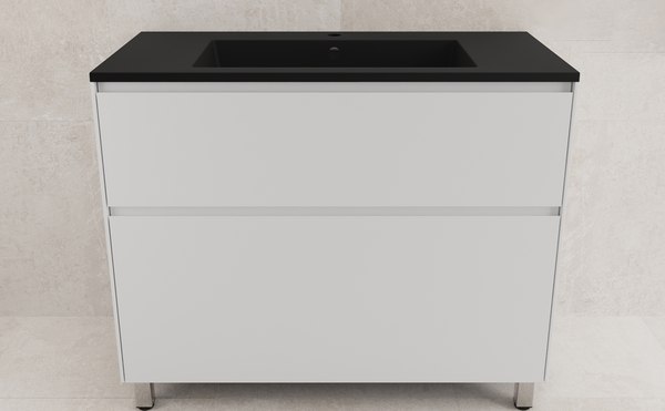 Тумба с умывальником Symbolite Лима 100 Line Plus 2 ящика + Line 100x48