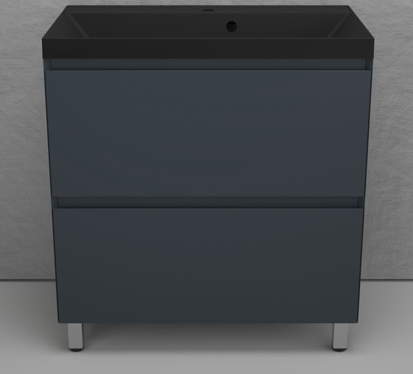 Тумба с умывальником Symbolite Манхэттен 80 Plus 2 ящика + Asti 80x45