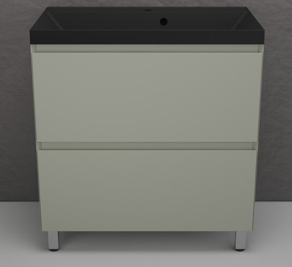 Тумба с умывальником Symbolite Манхэттен 80 Plus 2 ящика + Asti 80x45