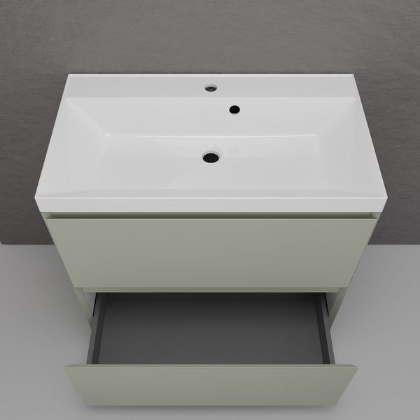 Купить Тумба с умывальником Symbolite Манхэттен 80 Plus 2 ящика + Asti 80x45 в Солигорске