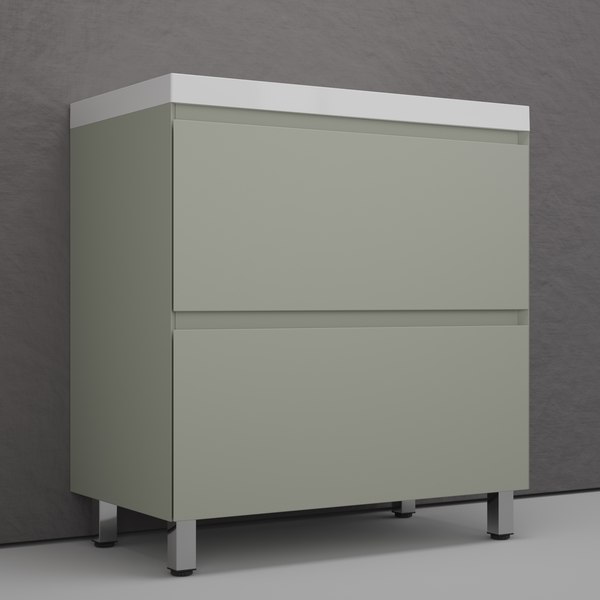 Купить Тумба с умывальником Symbolite Манхэттен 80 Plus 2 ящика + Asti 80x45 в Солигорске
