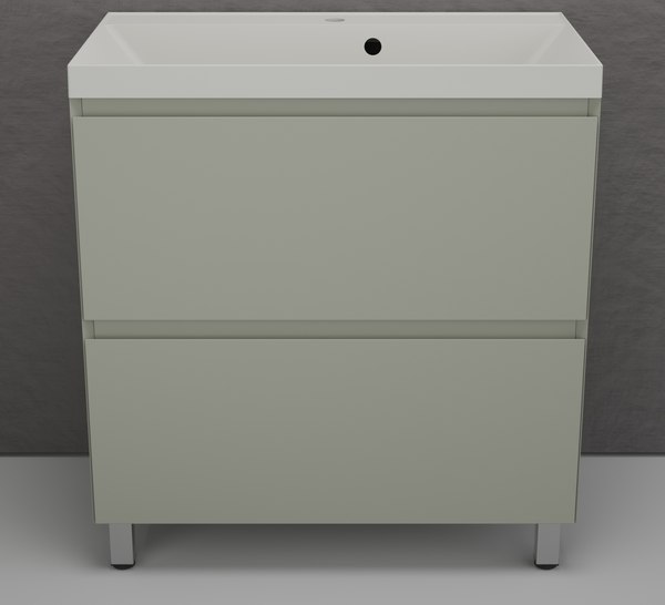 Купить Тумба с умывальником Symbolite Манхэттен 80 Plus 2 ящика + Asti 80x45 в Солигорске